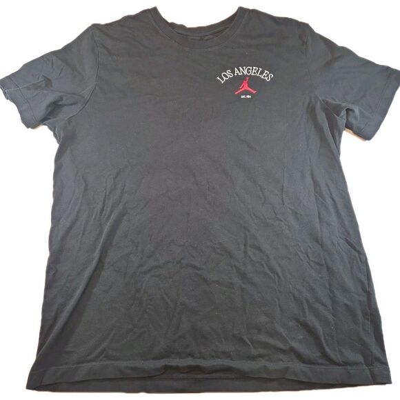 Jordan Los Angeles Jumpman Tee Men’s L Black Graphic Streetwear Shirt - Picture 1 of 3